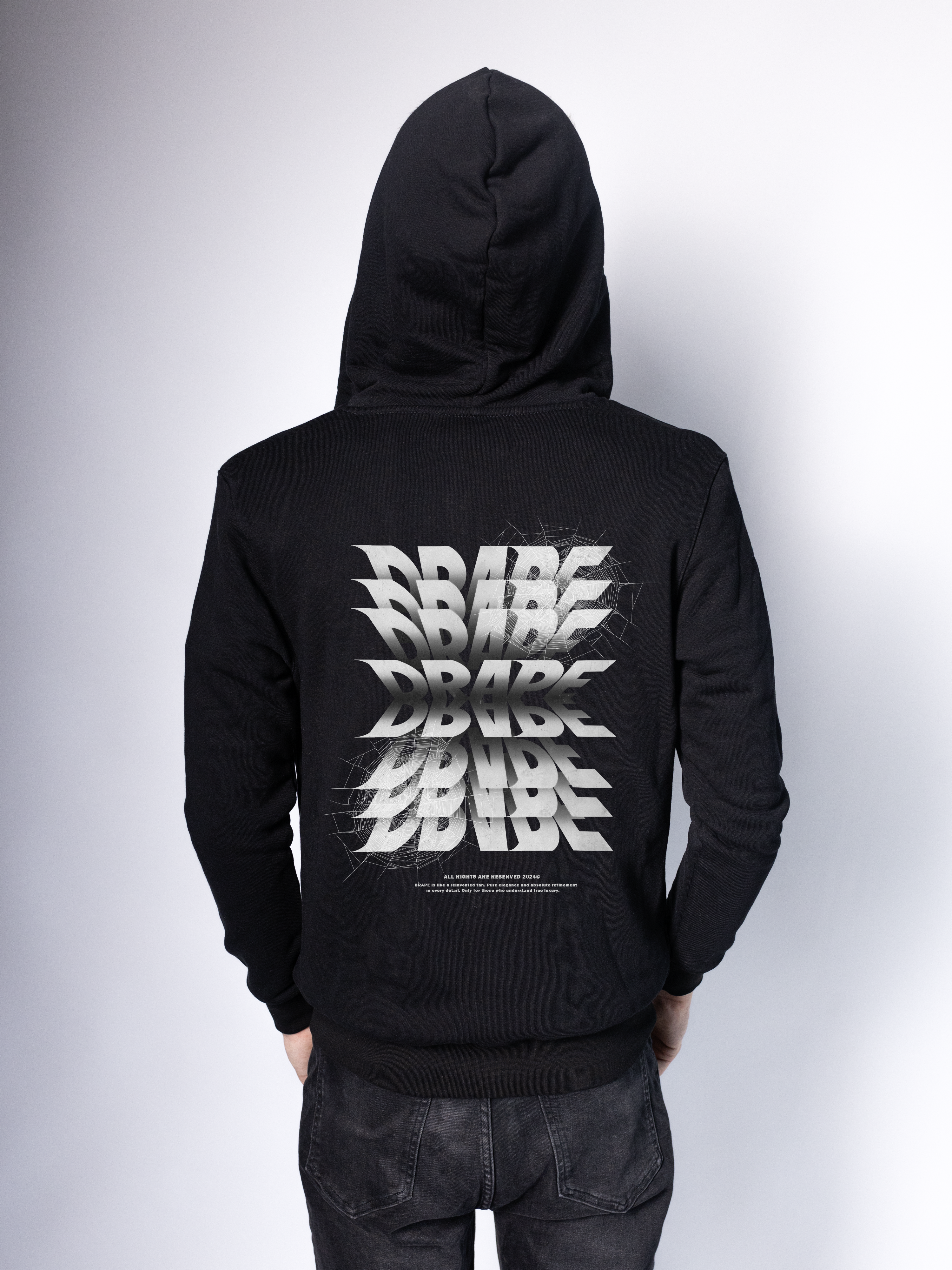 Woven Flow DRAPE Zip Hoodie