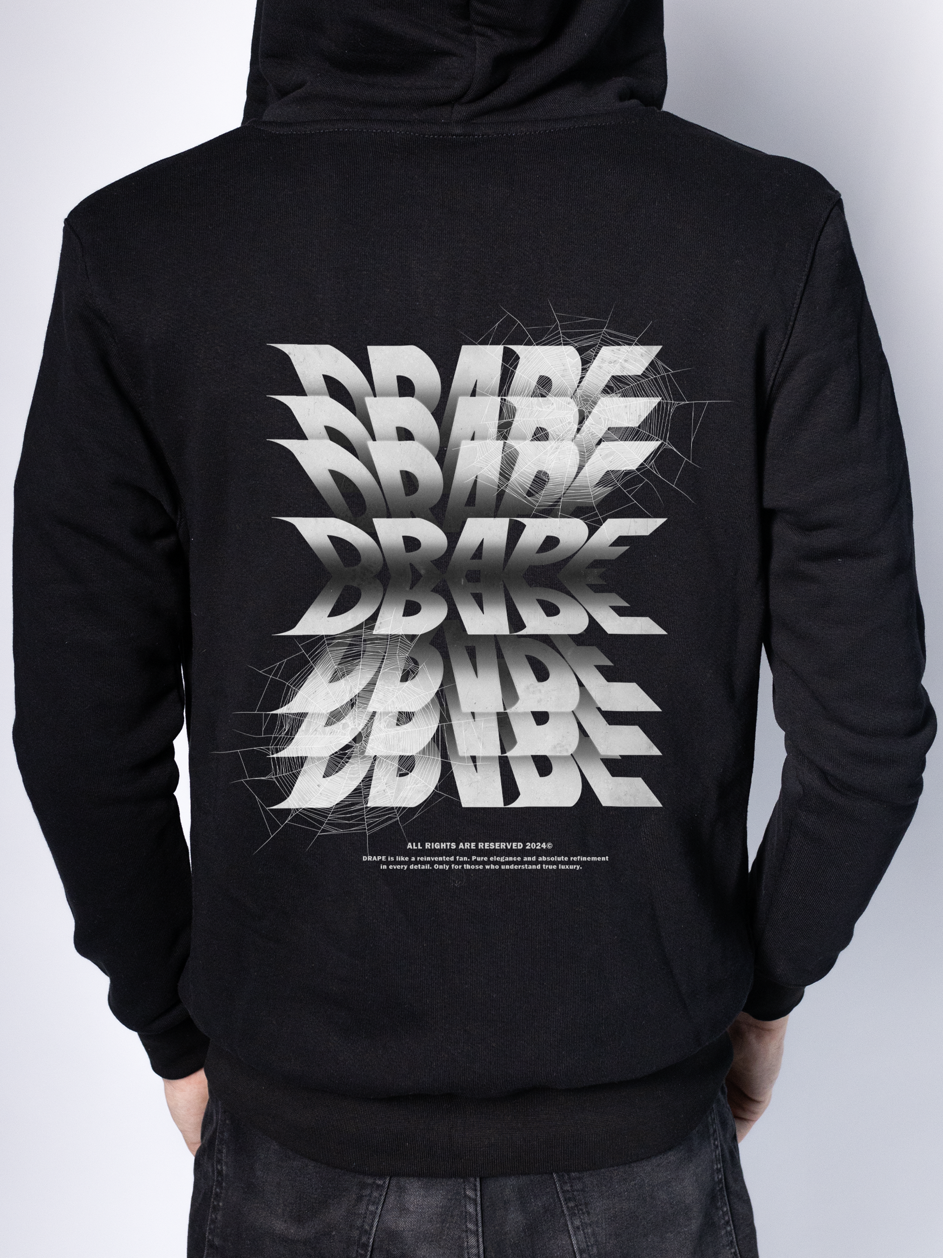 Woven Flow DRAPE Zip Hoodie