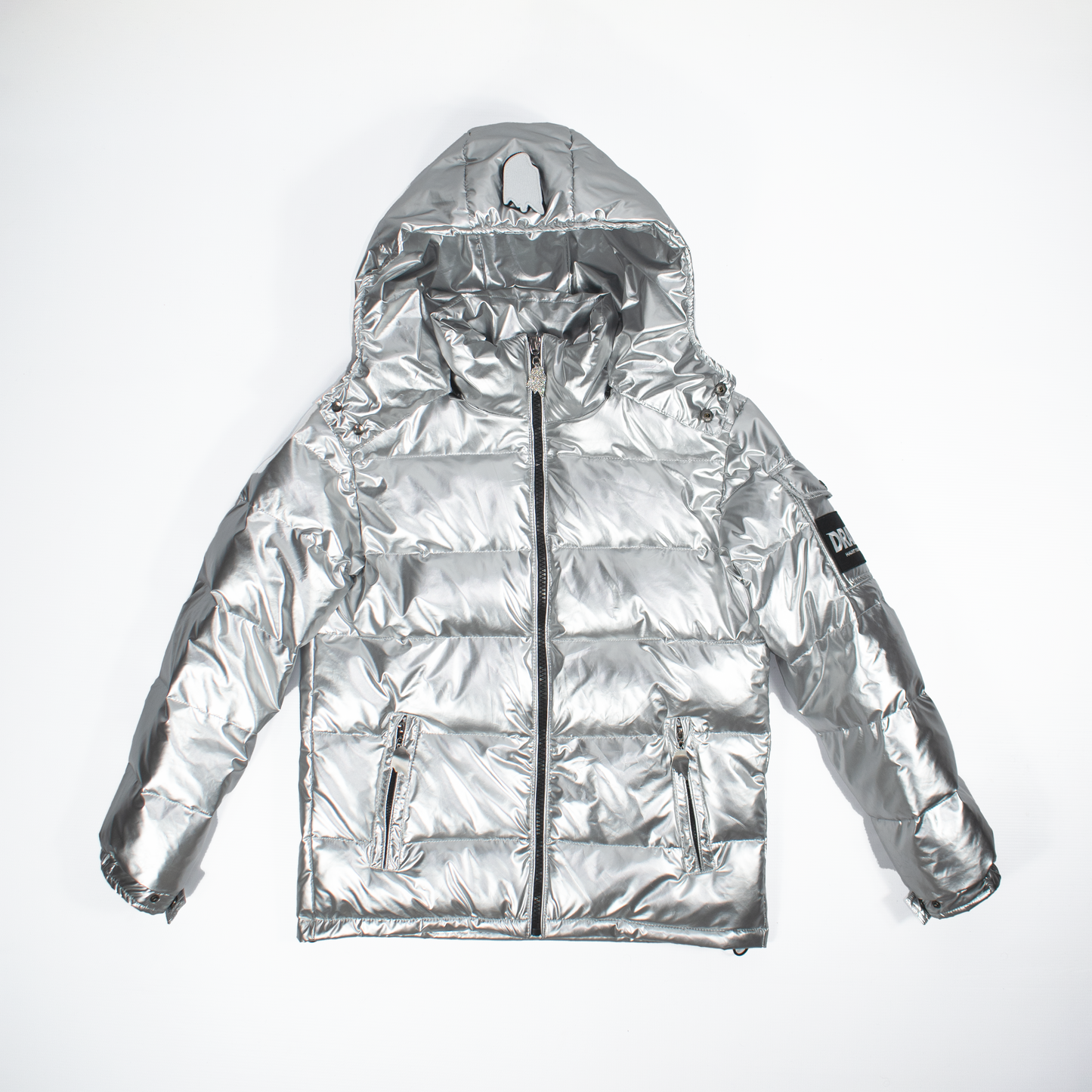 SILVER DRAPE PUFFER